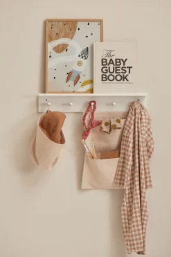 Kid's Concept Star plank met haken, Wit< Haken & Hangers
