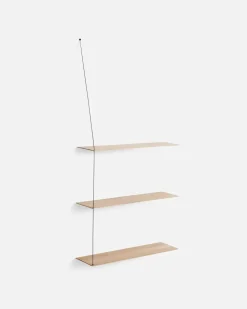 Woud Stedge Add-on plank 80 cm, Witgepigmenteerd eikenhout< Planken & Planksystemen