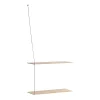 Woud Stedge plank 60 cm, Witgepigmenteerd eikenhout< Planken & Planksystemen