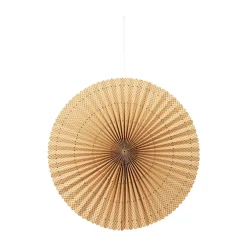 Broste Copenhagen Stella rozet adventster L Ø60 cm, Harvest gold-natural< Decoratieve Accessoires|Kerstdecoraties