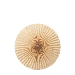 Broste Copenhagen Stella rozet adventster L Ø60 cm, Natural-harvest gold< Decoratieve Accessoires|Kerstdecoraties