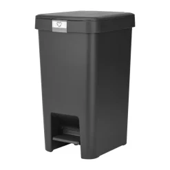 Brabantia StepUp pedaalemmer 16 L, Donkergrijs< Pedaalemmers