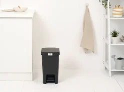Brabantia StepUp pedaalemmer 16 L, Donkergrijs< Pedaalemmers
