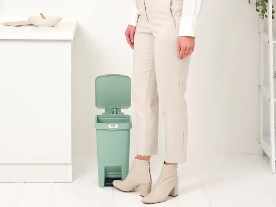 Brabantia StepUp pedaalemmer 10 L, Jade green< Pedaalemmers