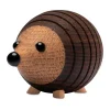 Spring Copenhagen Stick egel decoratie 4,5 cm, Thermo Ash< Houten Beelden