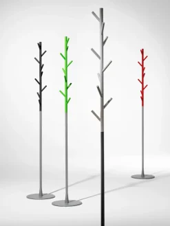 SMD Design Sticks kapstok - vloer, wit-zilver< Kapstokken & Hangrekken