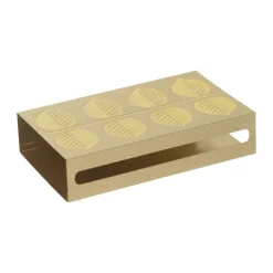 Pluto Design Stig L Berså luciferdoos 6,8x12 cm, Goud< Kaarsenaccessoires