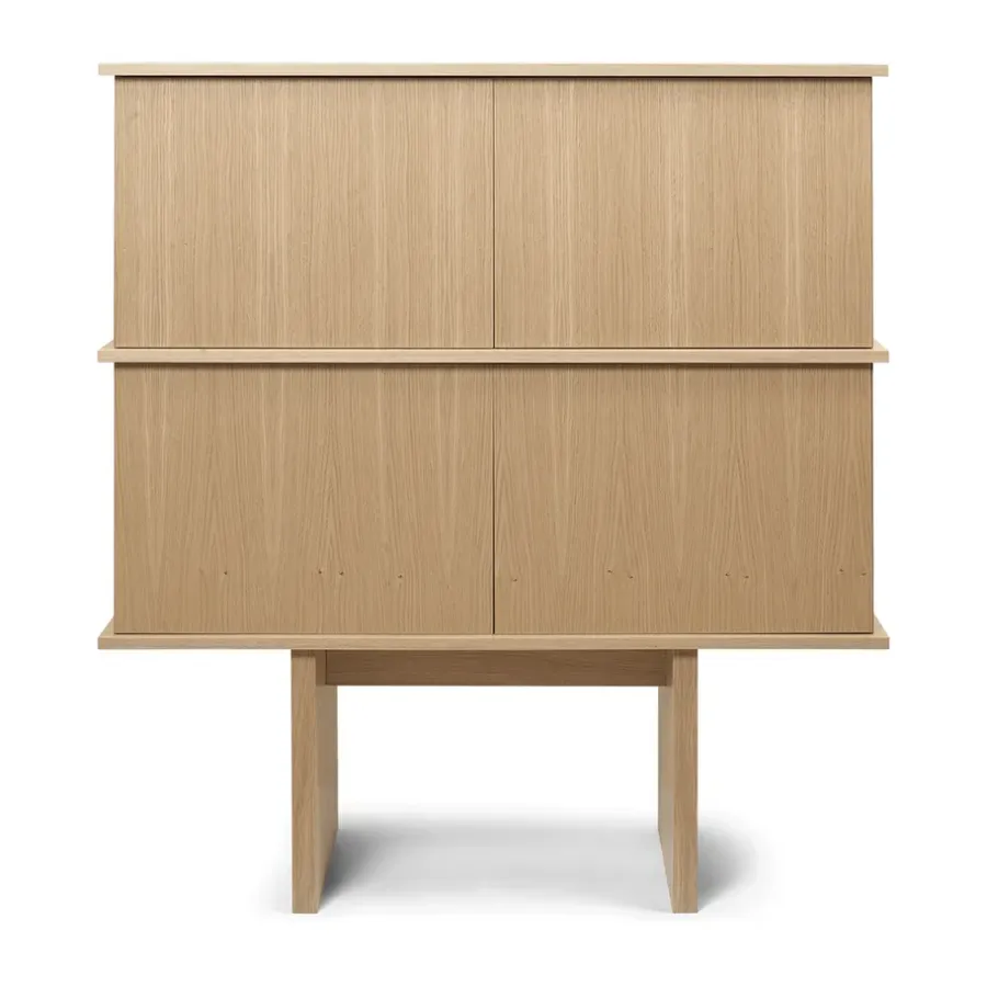 Ferm Living Stilt sideboard double 109x100 cm, Natural oak< Ladekasten & Dressoirs