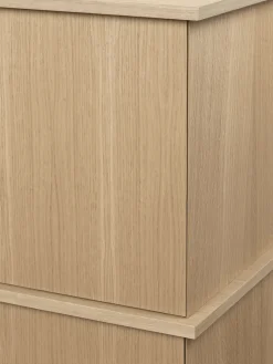 Ferm Living Stilt sideboard double 109x100 cm, Natural oak< Ladekasten & Dressoirs