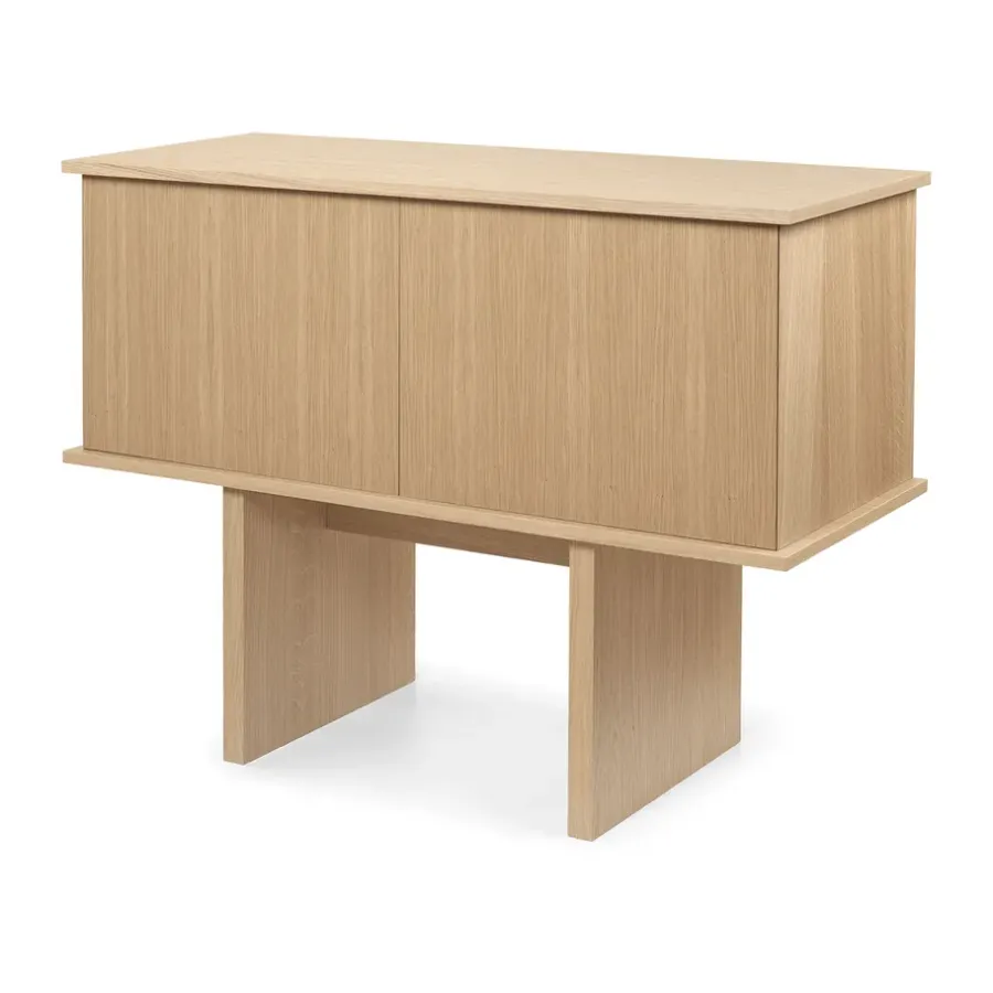 Ferm Living Stilt sideboard single 72,5x100 cm, Natural oak< Ladekasten & Dressoirs