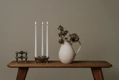 STOFF antieke kaarsen by ester & erik large 4-pack, White< Kaarsen