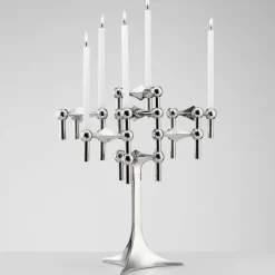 STOFF Nagel kandelaar, Chroom< Kaarsenaccessoires