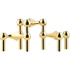 STOFF Nagel kandelaar 3-pack, messing< Kandelaars