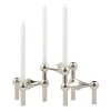 STOFF Nagel kandelaar 3-pack, chroom< Kandelaars