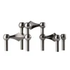 STOFF Nagel kandelaar 3-pack, Zwart chroom< Kandelaars