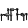 STOFF Nagel kandelaar 3-pack, zwart< Kandelaars