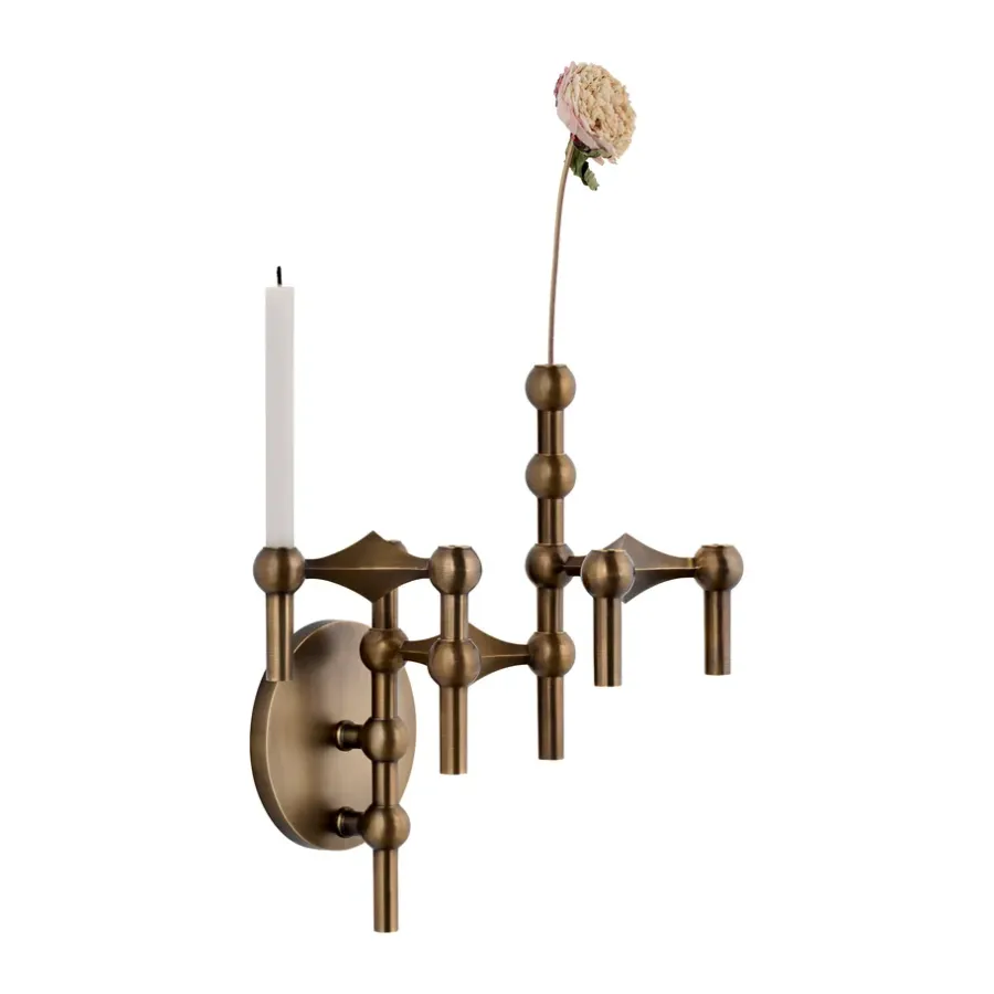 STOFF Nagel muurkandelaar, Bronzed brass< Kandelaars