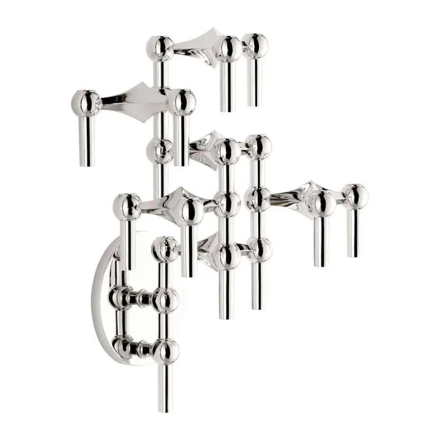 STOFF Nagel muurkandelaar, Chrome< Kandelaars