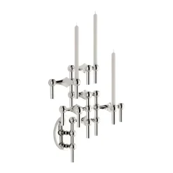STOFF Nagel muurkandelaar, Chrome< Kandelaars