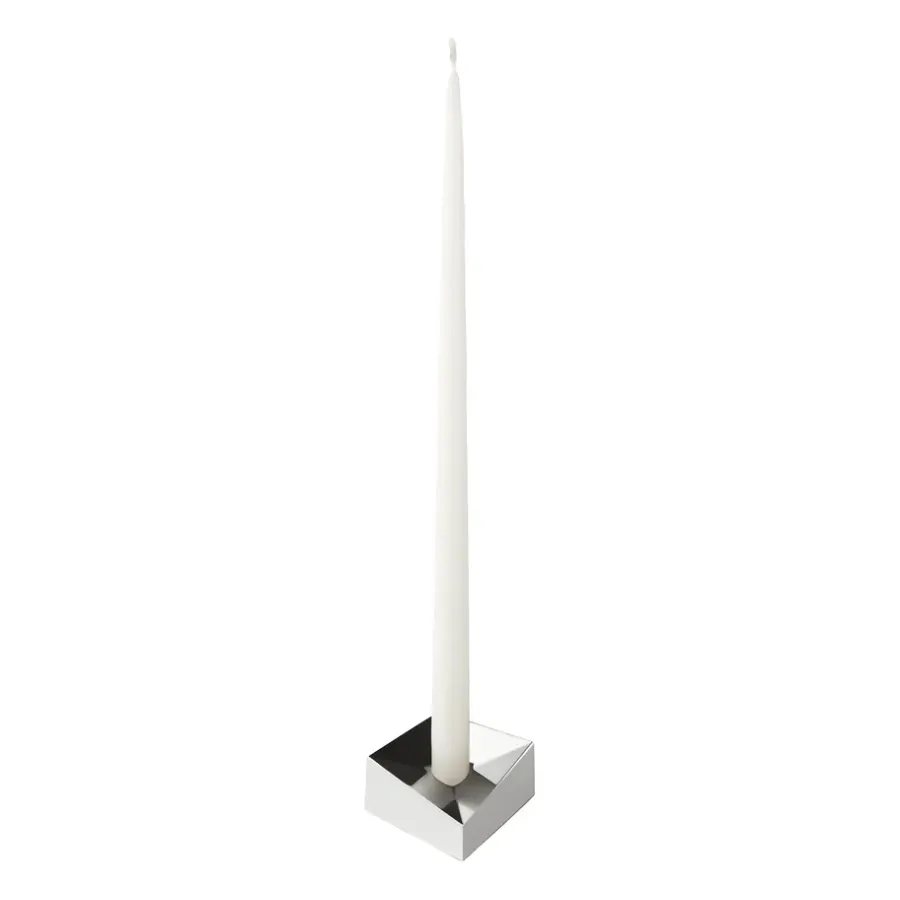 STOFF Nagel reflect kandelaar small 2,7 cm, Chroom< Kandelaars