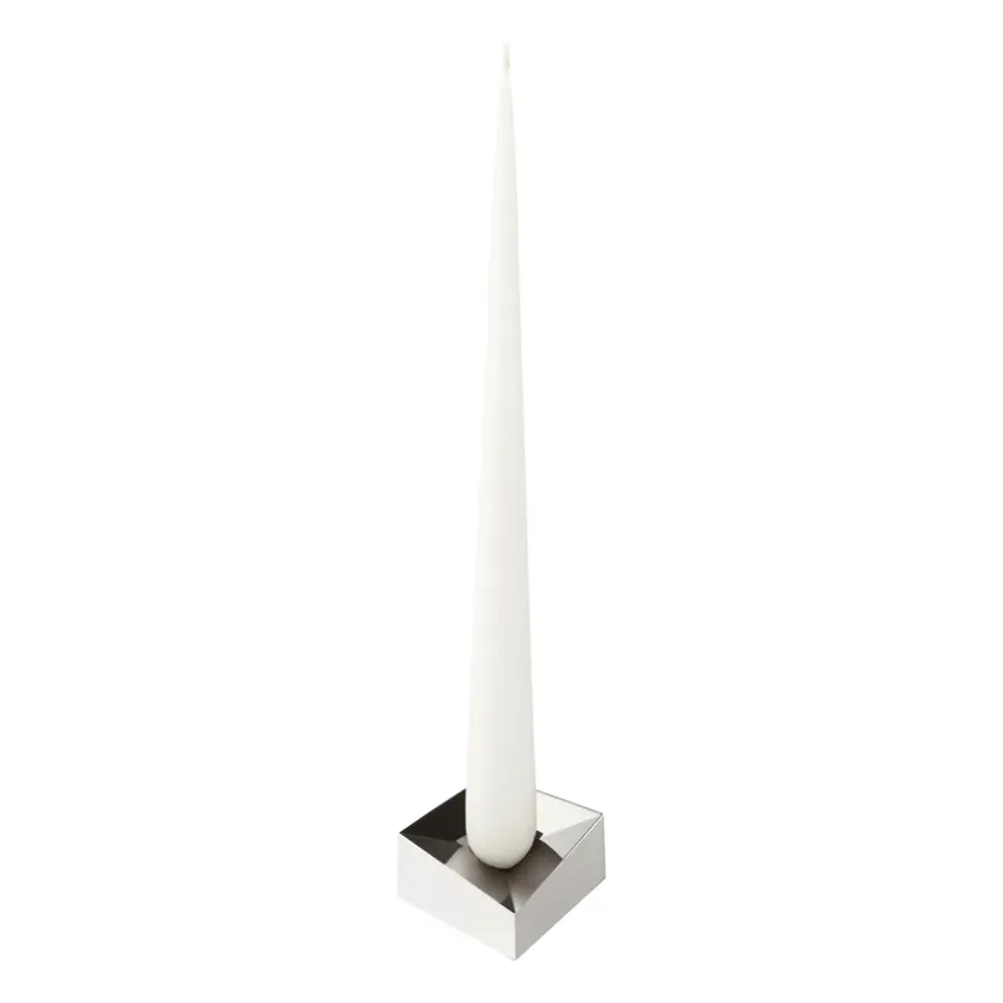 STOFF Nagel reflect kandelaar large 3,2 cm, Chroom< Kandelaars