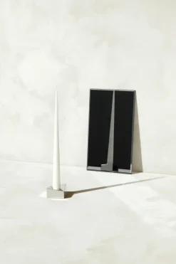 STOFF Nagel reflect kandelaar large 3,2 cm, Chroom< Kandelaars