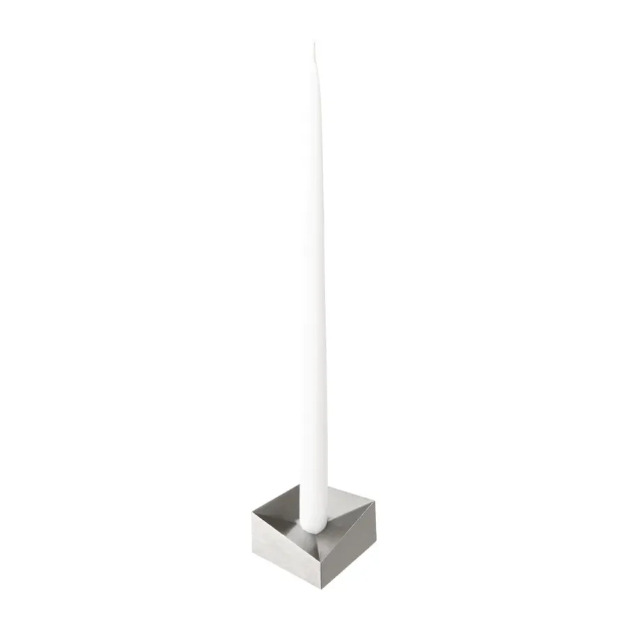 STOFF Nagel reflect kandelaar small 2,7 cm, Geborsteld chroom< Kandelaars