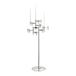 STOFF Nagel vloerstandaard 70 cm, Chrome< Kandelaars