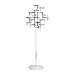 STOFF Nagel vloerstandaard 70 cm, Chrome< Kandelaars