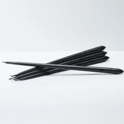 STOFF taps toelopende kaars by ester & erik 6-pack, Black< Kaarsen