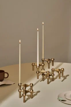STOFF taps toelopende kaars by ester & erik 6-pack, Wit< Kaarsen