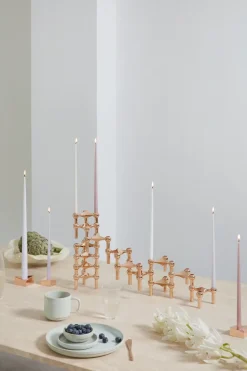 STOFF taps toelopende kaars by ester & erik 6-pack, Wit< Kaarsen