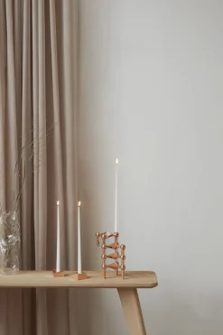 STOFF taps toelopende kaars by ester & erik 6-pack, Wit< Kaarsen