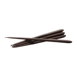 STOFF taps toelopende kaars by ester & erik 6-pack, Espresso< Kaarsen