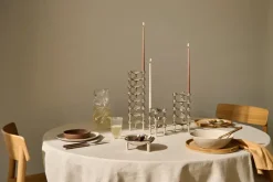 STOFF taps toelopende kaars by ester & erik 6-pack, Zacht bruin< Kaarsen