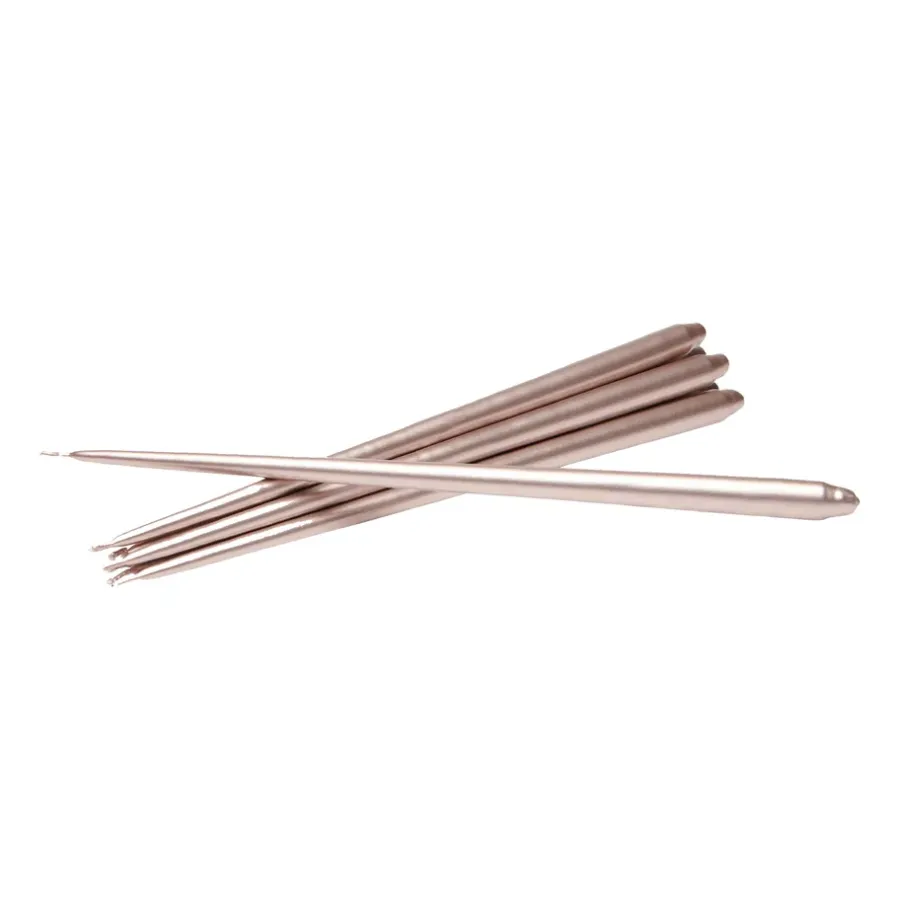 STOFF taps toelopende kaars by ester & erik 6-pack, Champagne< Kaarsen
