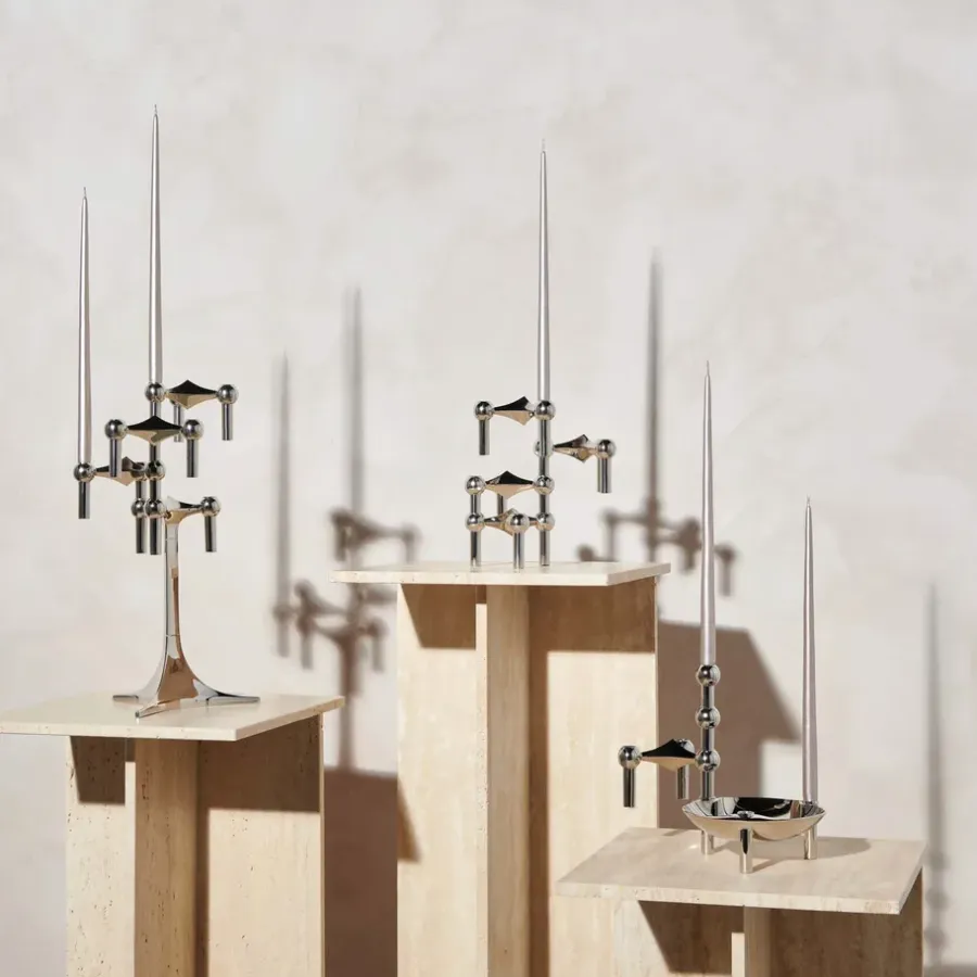 STOFF taps toelopende kaars by ester & erik 6-pack, Champagne< Kaarsen