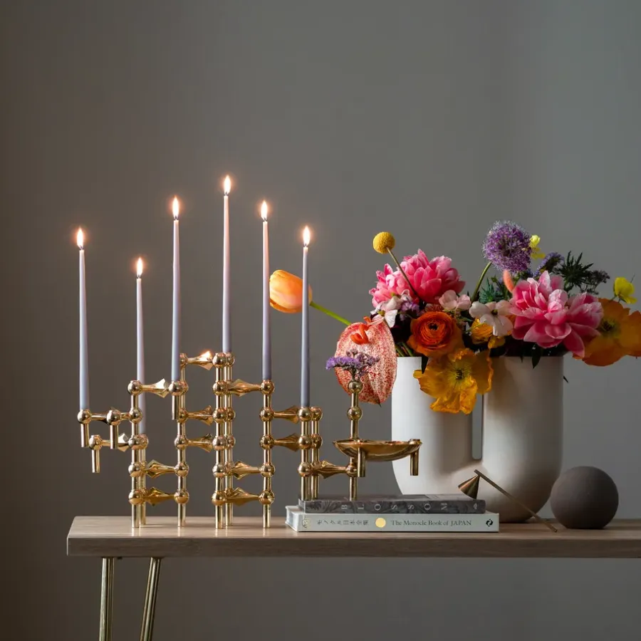 STOFF taps toelopende kaars by ester & erik 6-pack, Light lavender< Kaarsen