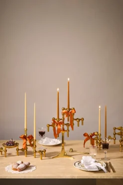 STOFF taps toelopende kaars by ester & erik 6-pack, Amber< Kaarsen