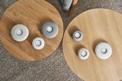Scandi Living Stone waxinelichtjeshouder Ø13 cm, Beige< Kaarsenhouders & Kaarsenborden
