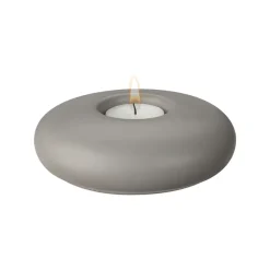Scandi Living Stone waxinelichtjeshouder Ø13 cm, Grijs< Kaarsenhouders & Kaarsenborden