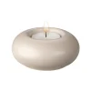 Scandi Living Stone waxinelichtjeshouder Ø9 cm, Beige< Kaarsenhouders & Kaarsenborden