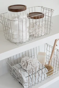 Mette Ditmer Store-it opbergmand medium, Chrome< Opbergmanden