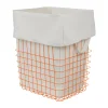 Mette Ditmer Store-it opbergmand met katoenen zak large, Oranje< Opbergmanden