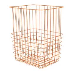 Mette Ditmer Store-it opbergmand met katoenen zak large, Oranje< Opbergmanden