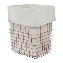 Mette Ditmer Store-it opbergmand met katoenen zak large, Wine< Opbergmanden