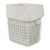 Mette Ditmer Store-it opbergmand met katoenen zak large, Thyme green< Opbergmanden