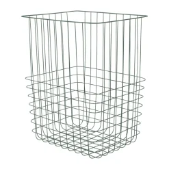 Mette Ditmer Store-it opbergmand met katoenen zak large, Thyme green< Opbergmanden