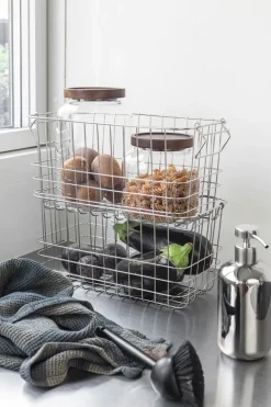 Mette Ditmer Store-it opbergmand small, Chrome< Opbergmanden
