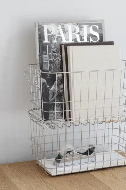 Mette Ditmer Store-it opbergmand small, Chrome< Opbergmanden